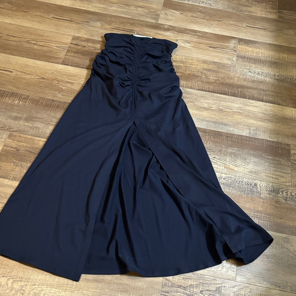 Susana Monaco Strapless Classic Navy Blue Dress